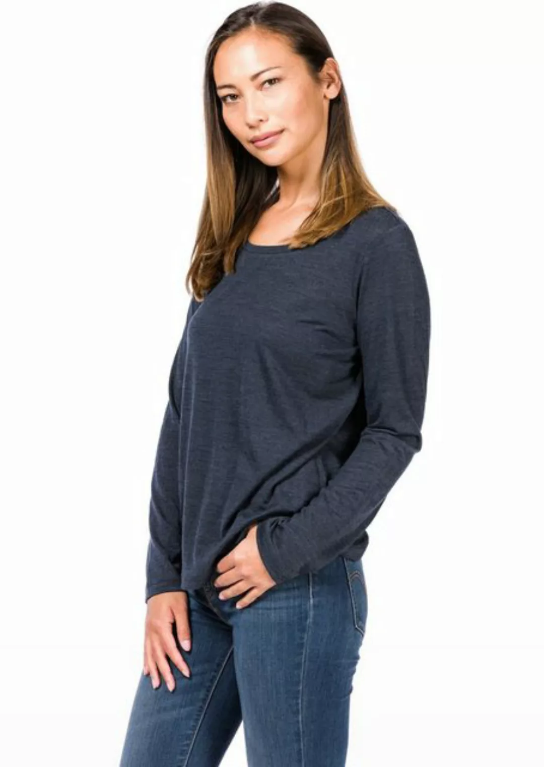 SUPER.NATURAL Langarmshirt Womens Essential Scoop LS 175 günstig online kaufen