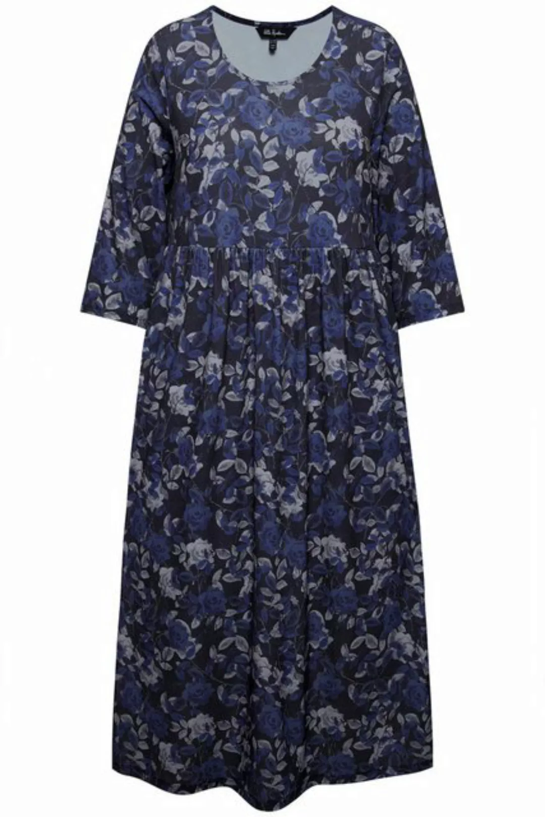 Ulla Popken Sommerkleid Jerseykleid A-Linie Blumenmuster günstig online kaufen