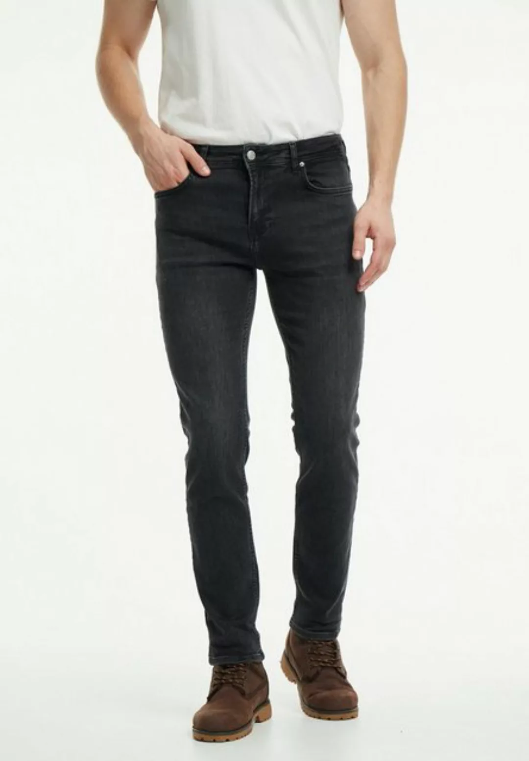 wem Tapered-fit-Jeans Oscar Tapered Fit – Mittlere Bundhöhe: Oben breiter, günstig online kaufen