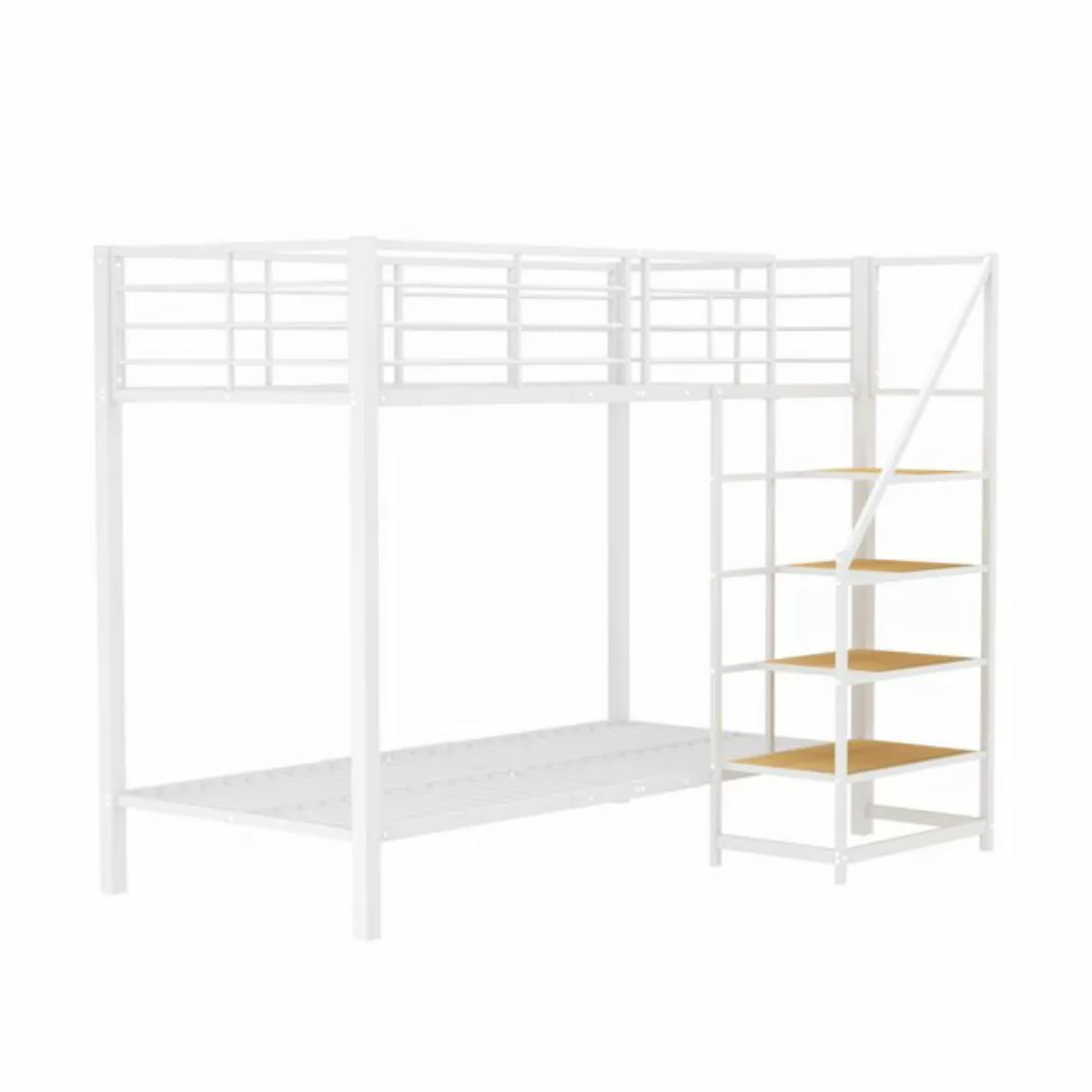 Gotagee Jugendbett Etagenbett 90x200 Metallbett Stauraum Kinderbett Eisen f günstig online kaufen