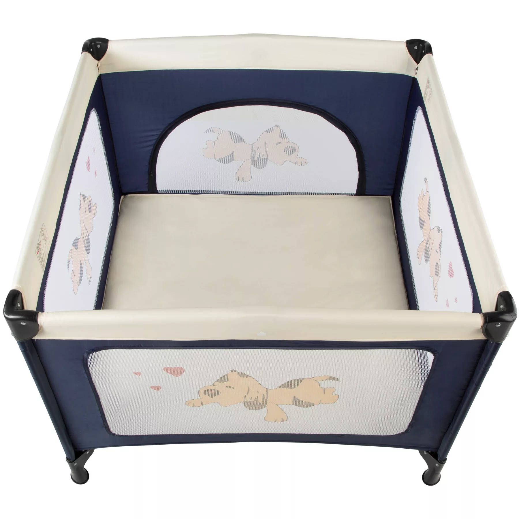 Baby Laufstall Tommy Junior 105x105x78cm - blau günstig online kaufen