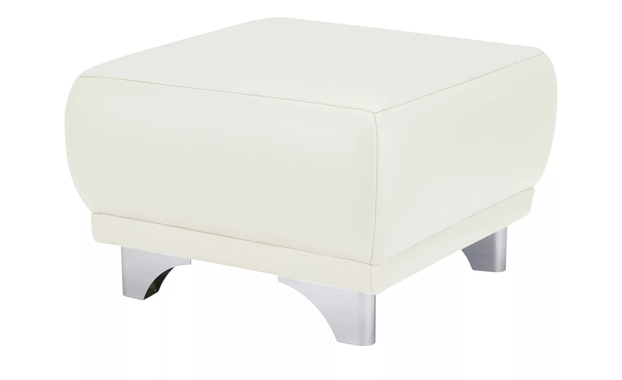 Hocker  Maranello ¦ weiß ¦ Maße (cm): B: 66 H: 43 T: 66.0 Polstermöbel > Ho günstig online kaufen