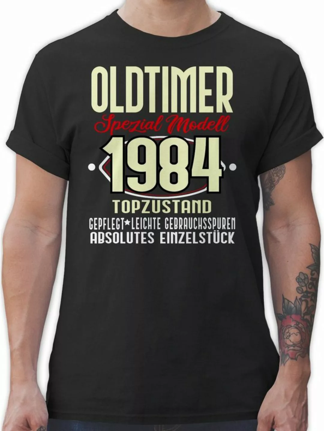 Shirtracer T-Shirt Oldtimer Spezial Modell 1984 Vierzigster 40. Geburtstag günstig online kaufen