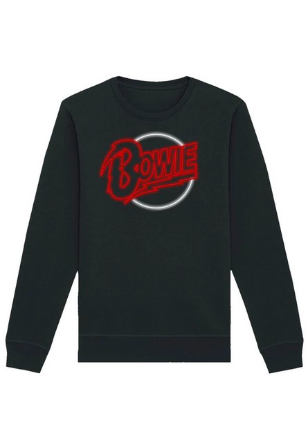 F4NT4STIC Sweatshirt "David Bowie Neon Logo", Premium Qualität günstig online kaufen