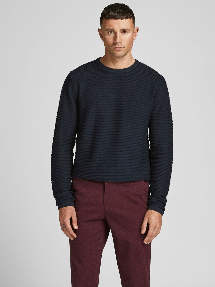 Jack & Jones Wind Rundhalsausschnitt Sweater XL Navy Blazer günstig online kaufen
