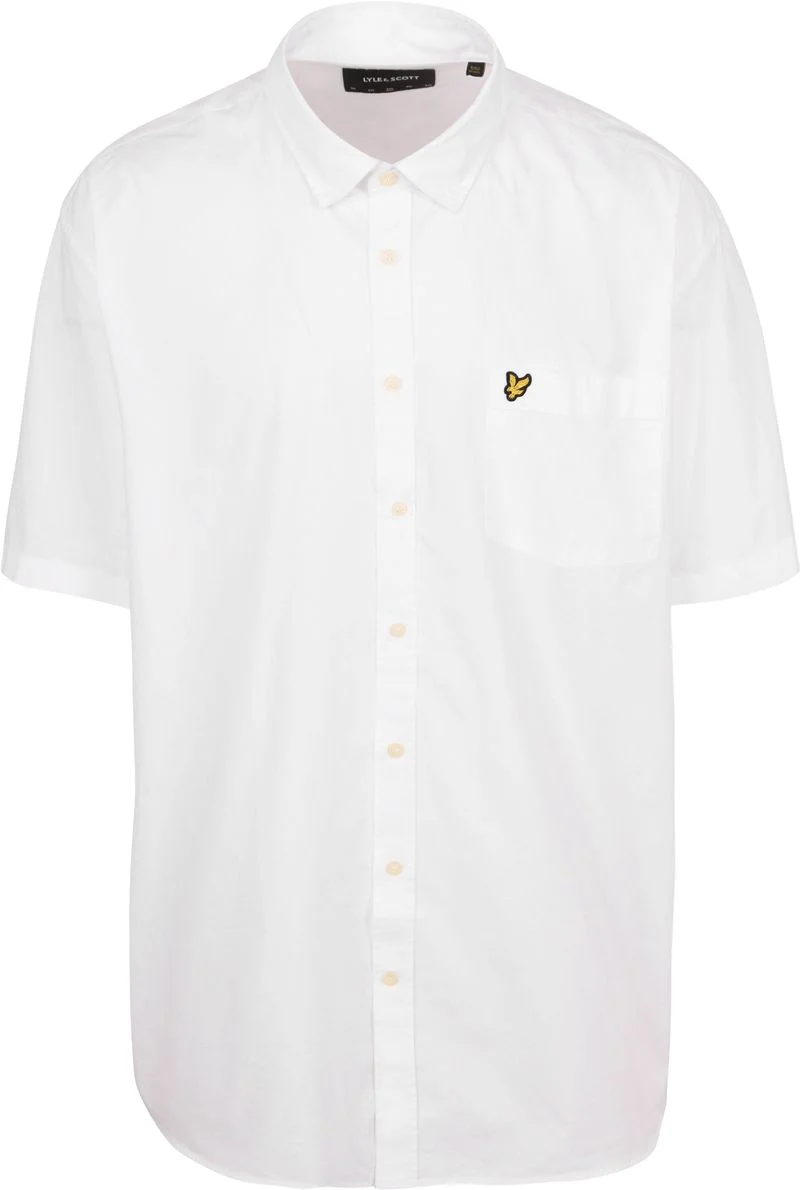 Lyle and Scott Short Sleeves Hemd Plussize Poplin Weiß - Größe 3XL günstig online kaufen