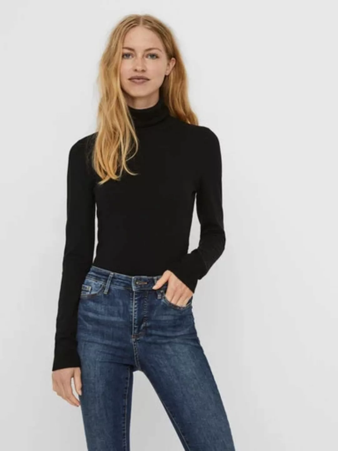 Vero Moda Rollkragenpullover "VMGLORY LS ROLLNECK BLOUSE GA NOOS" günstig online kaufen