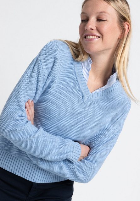 Struktur-Pullover, hellblau, Frühjahrs-Kollektion günstig online kaufen