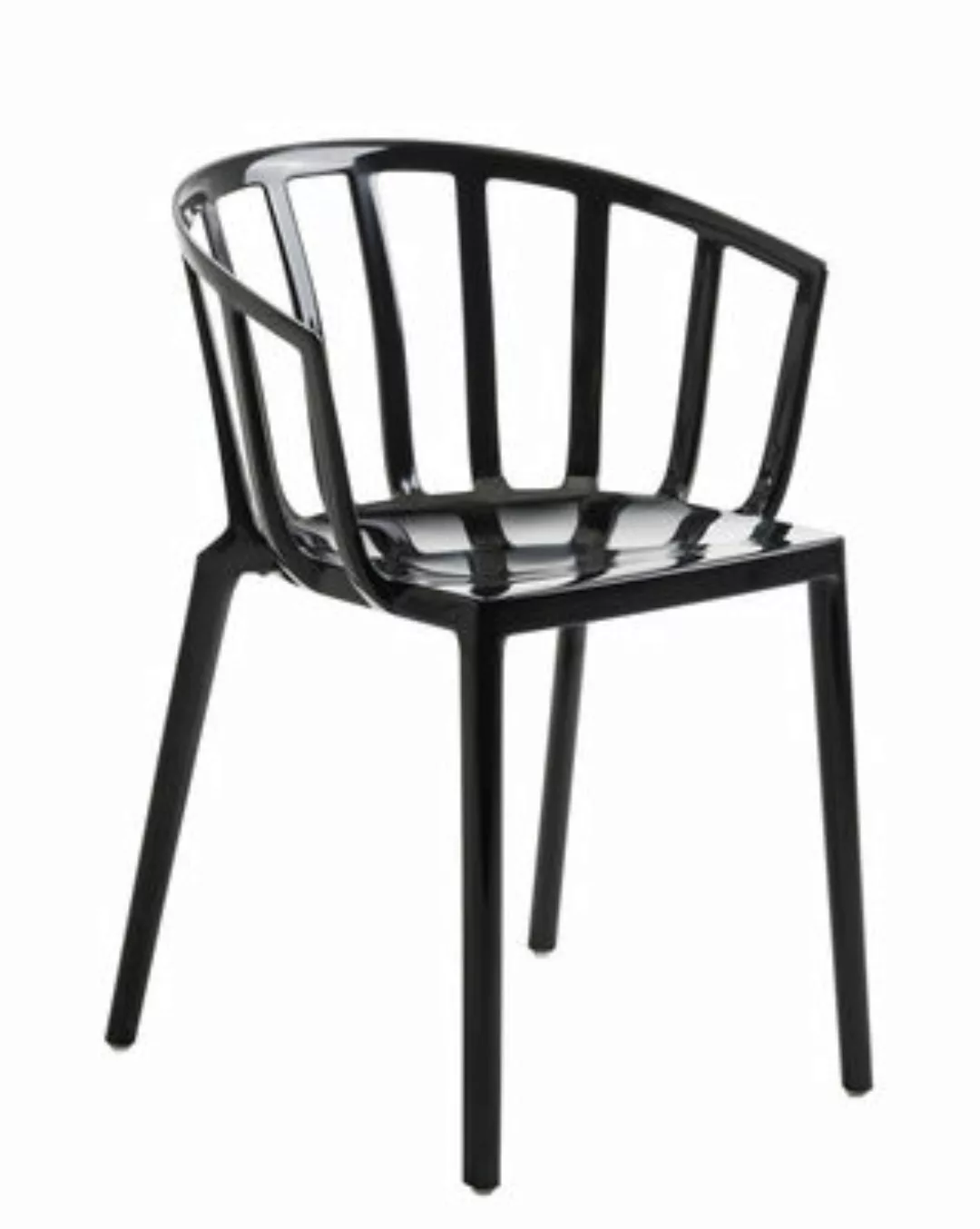 Stapelbarer Sessel Generic AC Venice plastikmaterial schwarz / Polykarbonat günstig online kaufen