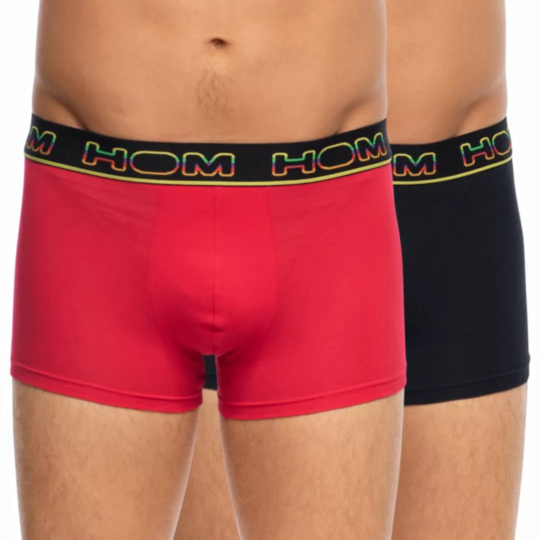 HOM 2-er Set Boxer Briefs Schwarz & Rot günstig online kaufen