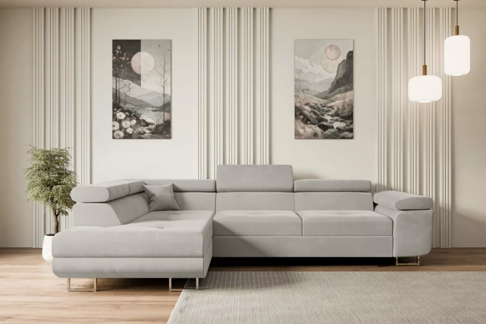 ALTDECOR Ecksofa GUSA-L, Couch mit Schlaffunktion, günstig online kaufen
