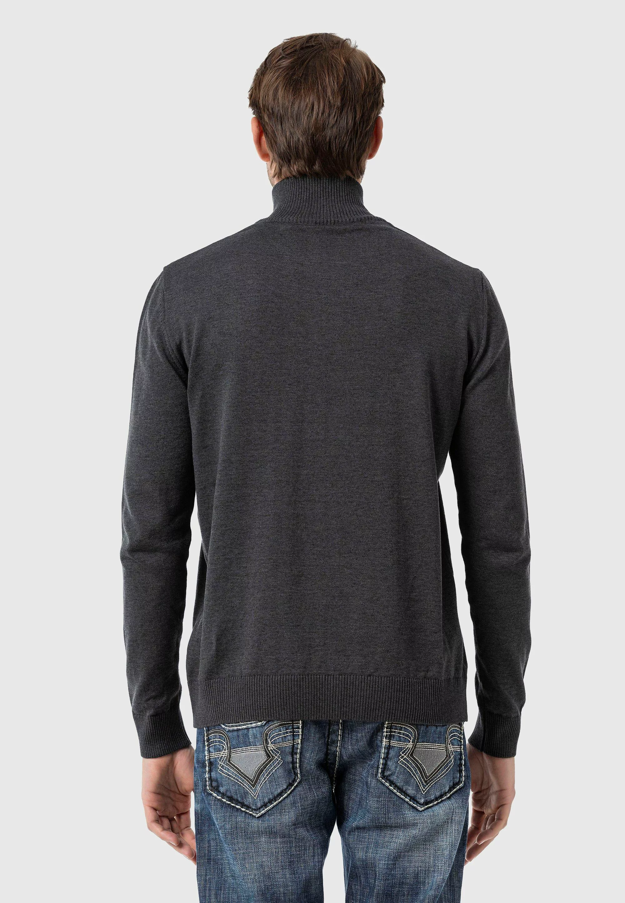 Cipo & Baxx Troyer "Pullover", (1 tlg.), mit Troyer-Kragen günstig online kaufen
