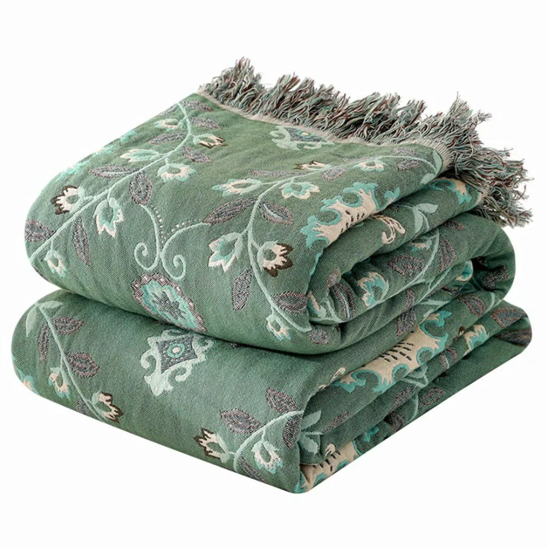FELIXLEO Tagesdecke Decke Böhmische quastengewebte Tagesdecke günstig online kaufen