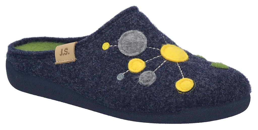 Josef Seibel Hausschuh "Cara 02", Pantoffel, Slipper mit bunter Verzierung günstig online kaufen