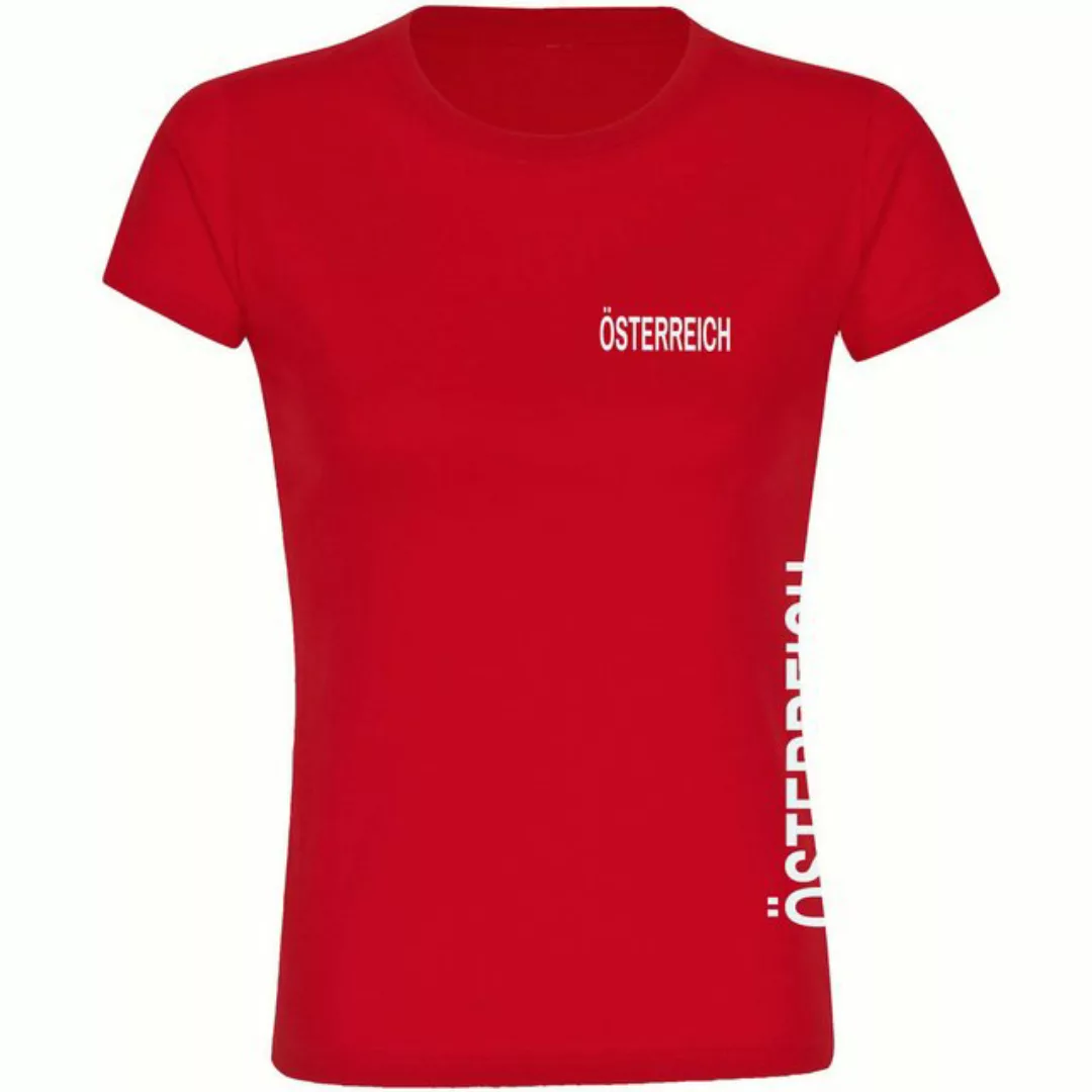 multifanshop T-Shirt Damen Österreich - Brust & Seite - Frauen günstig online kaufen