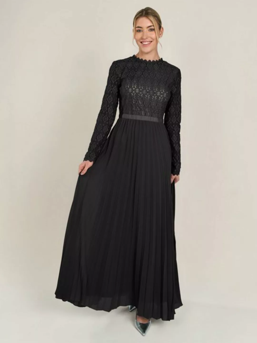 Apart Abendkleid mit breiter Spitze verziert günstig online kaufen