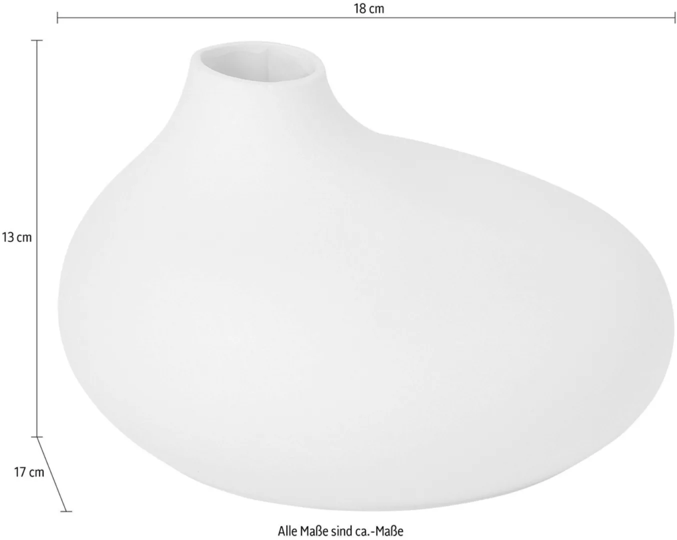 BLOMUS Dekovase "NONA, aus Porzellan, Höhe ca. 13 cm", (1 St.) günstig online kaufen
