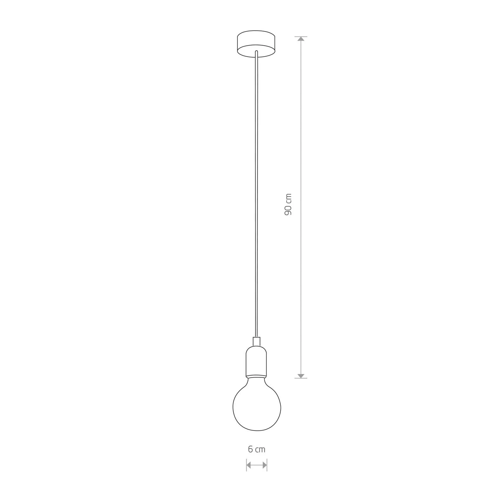 Pendelleuchte Silicone nur mit Fassung, weiß günstig online kaufen