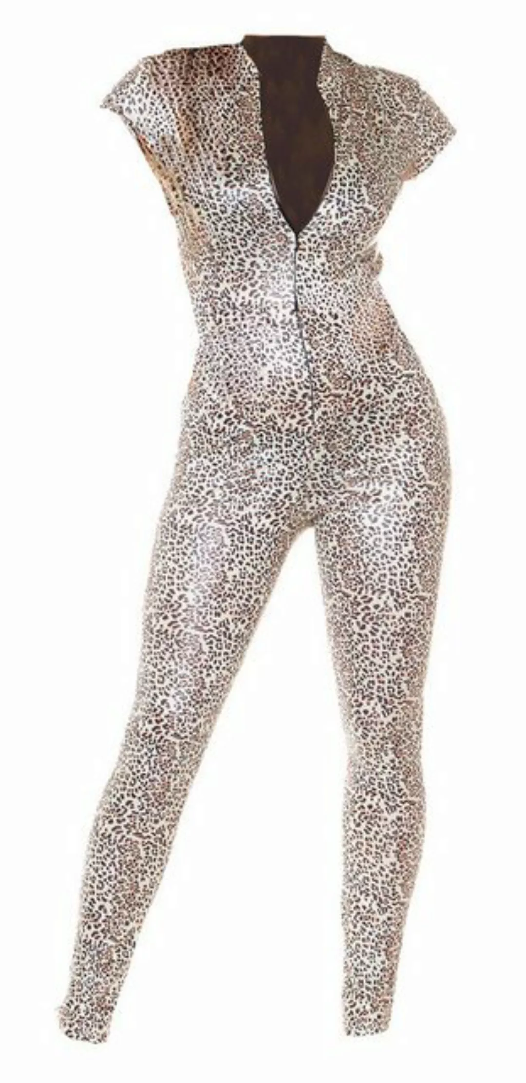 Koucla Overall Kurzarm-Overall mit coolem Animal Print, Jumpsuit Party Club günstig online kaufen