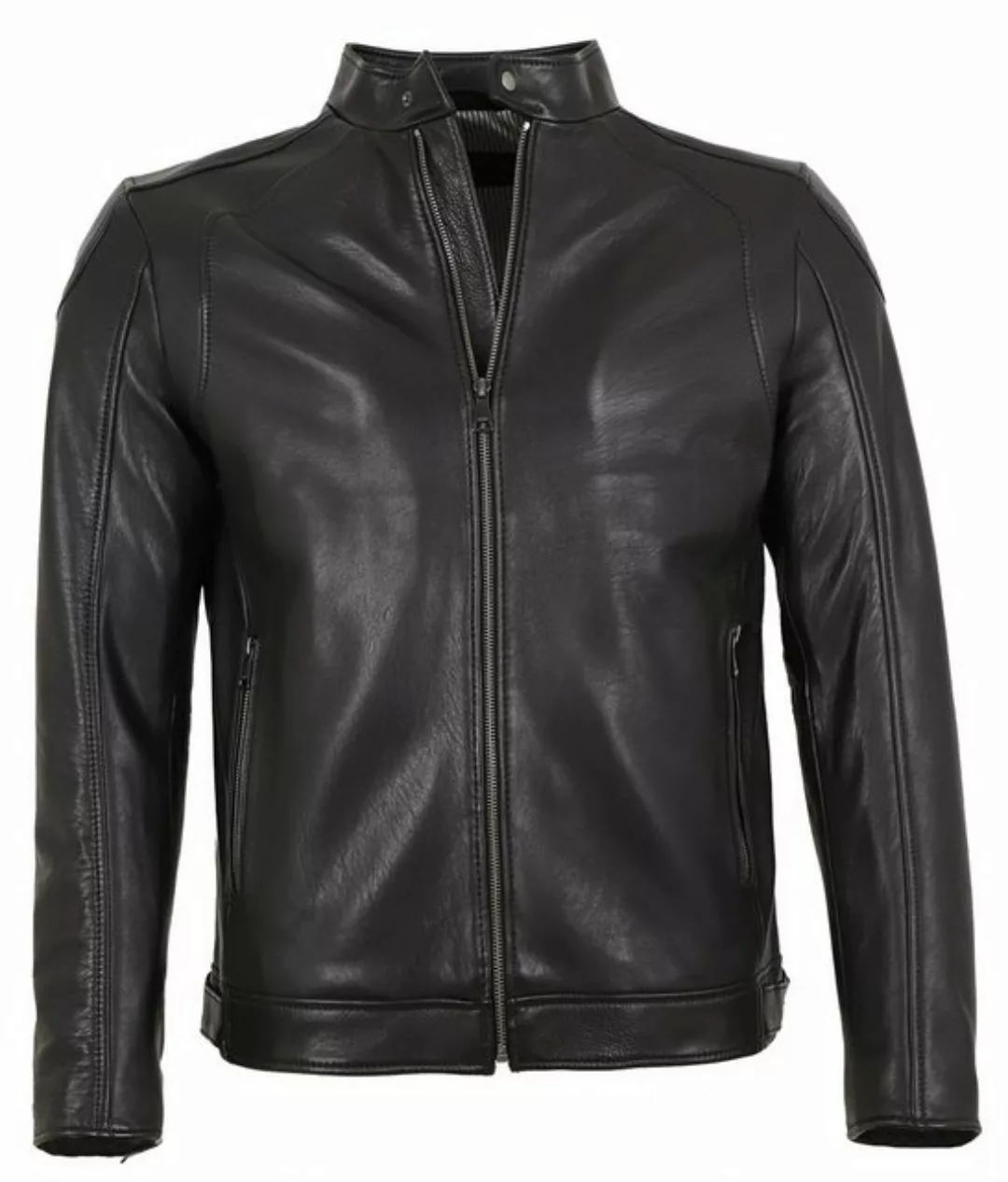 Maddox Lederjacke Starr MADDOX - Herren Lederjacke Echtleder Lammnappa schw günstig online kaufen