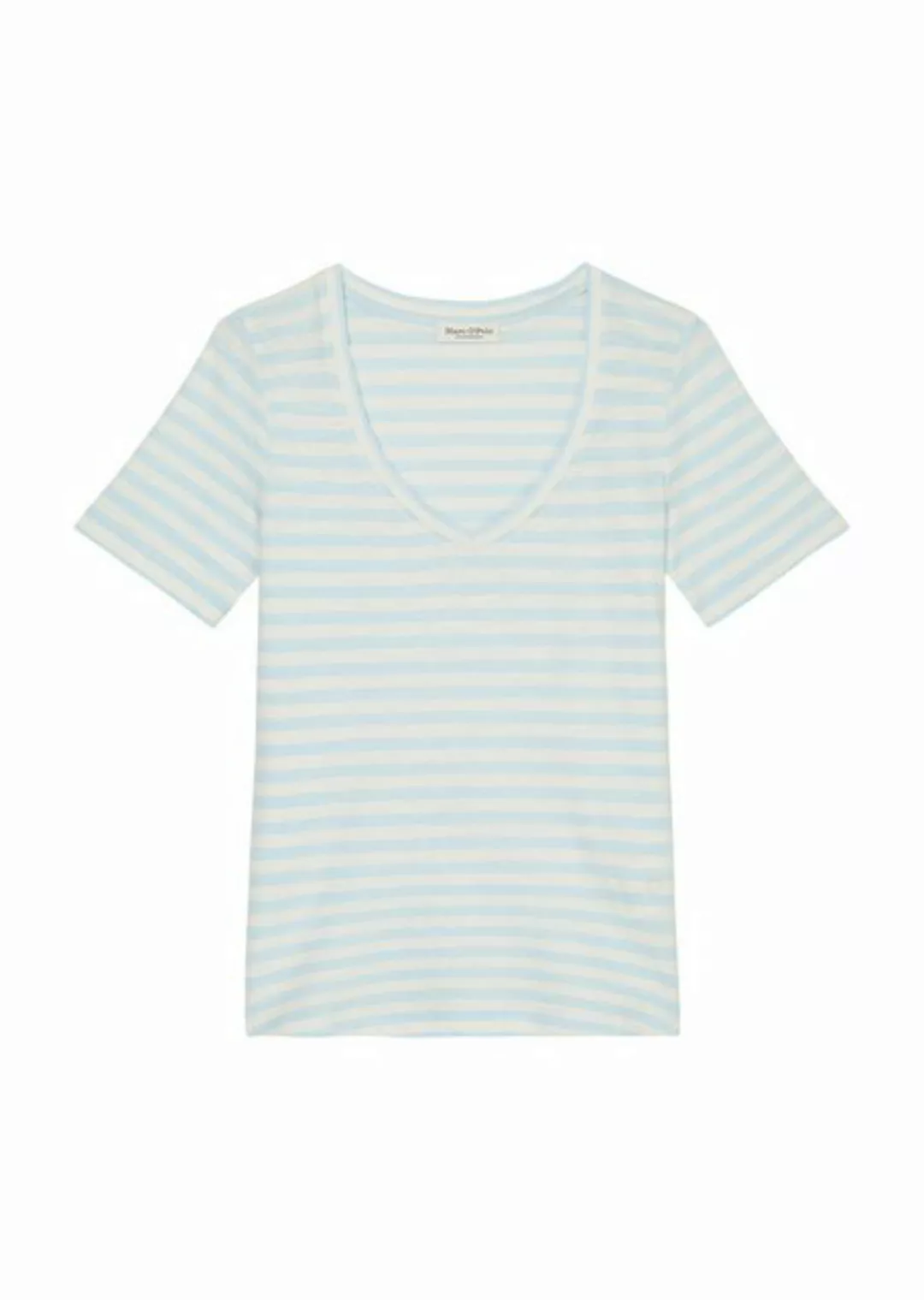 Marc O'Polo T-Shirt T-shirt, short sleeve, v-neck, stri günstig online kaufen