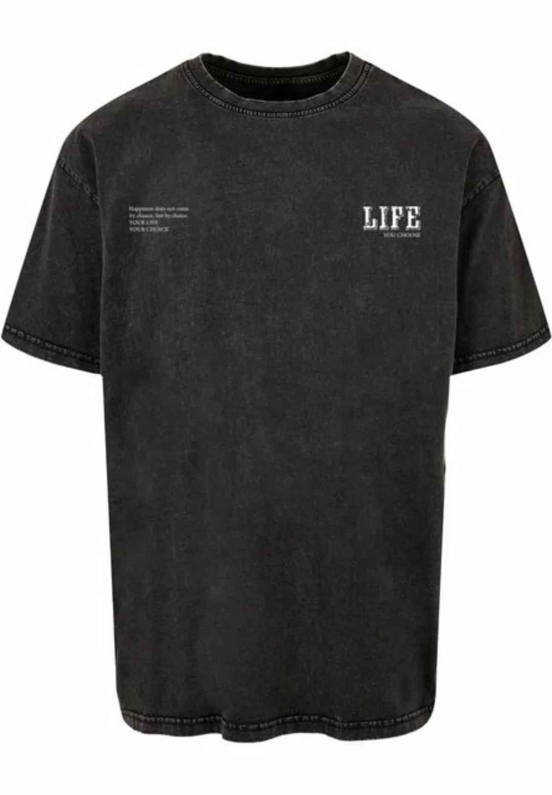 Merchcode T-Shirt Merchcode Herren Life Acid Washed Oversized Tee (1-tlg) günstig online kaufen