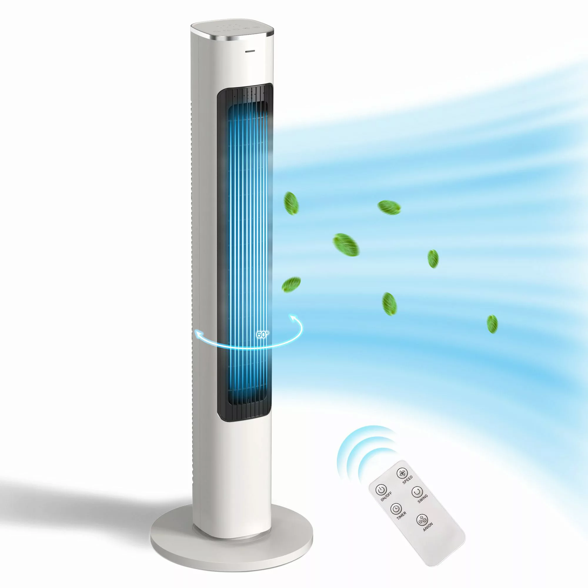 Gotagee Ventilatorkombigerät Fernbedienung Turmventilator 12H Timer günstig online kaufen