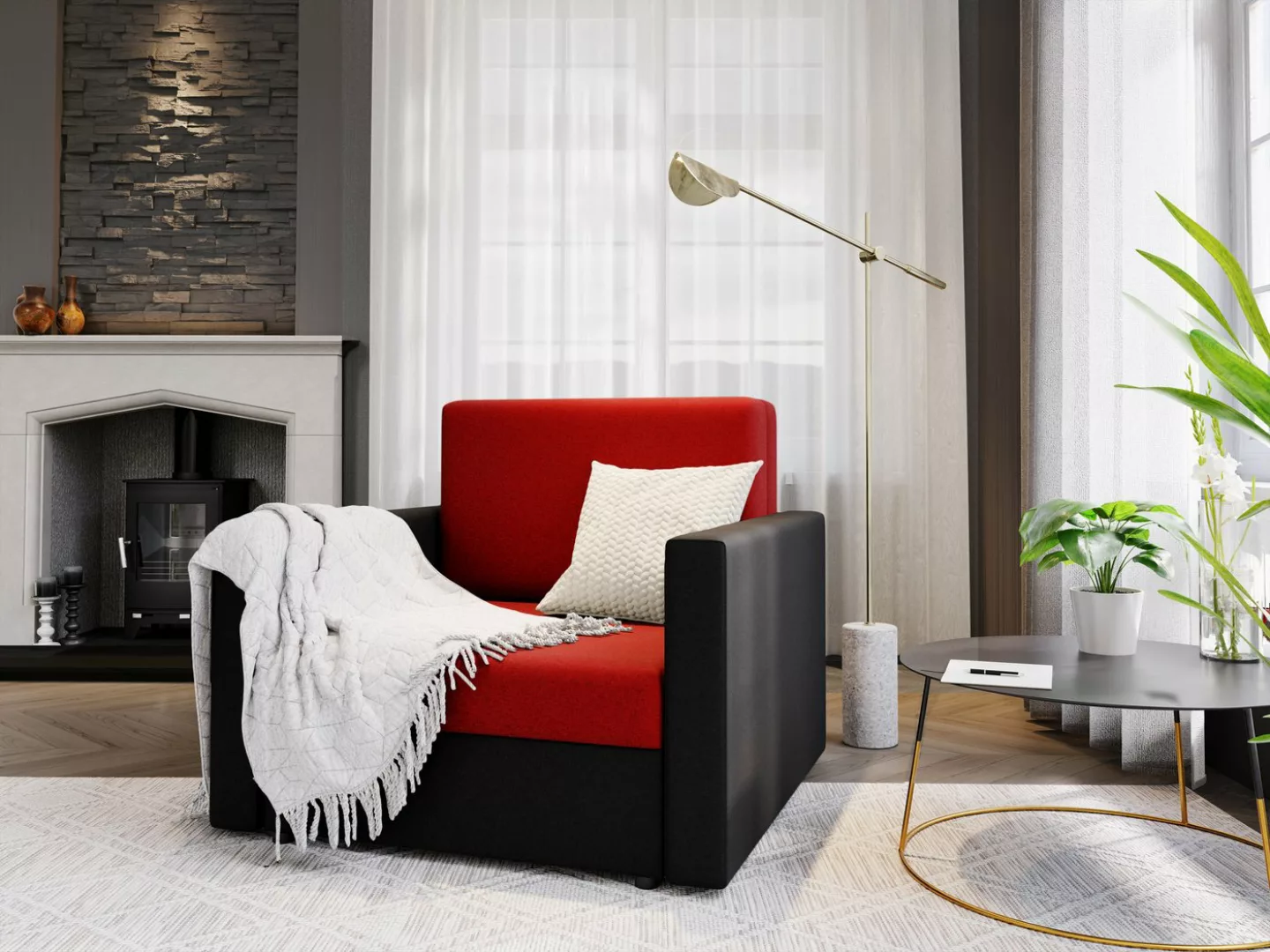 ALTDECOR Sofa HEVI, Couch mit Schlaffunktion, Bettkasten, Wohnzimmer günstig online kaufen