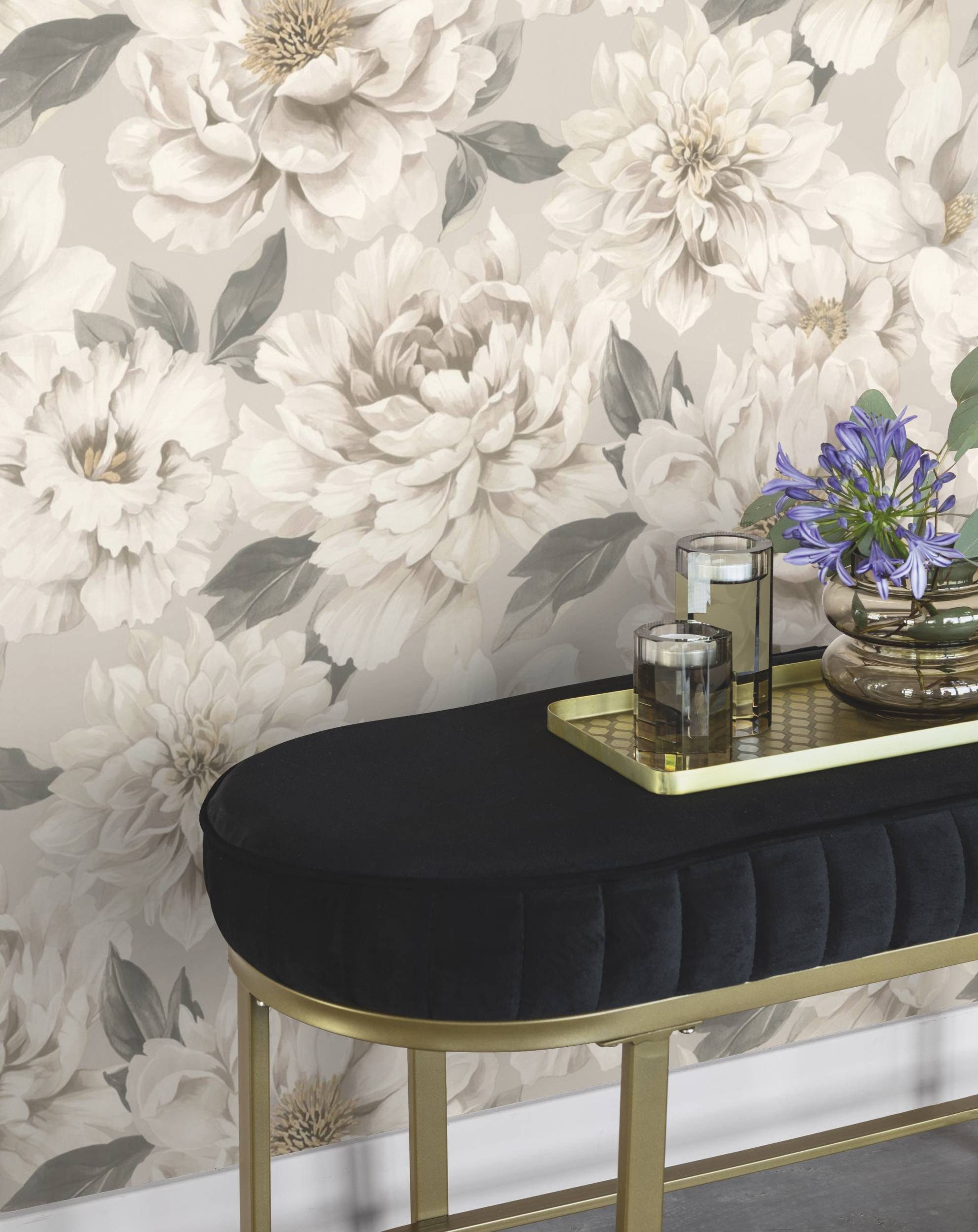 Rasch Papiertapete 201352 Tapete Blumen Floral günstig online kaufen