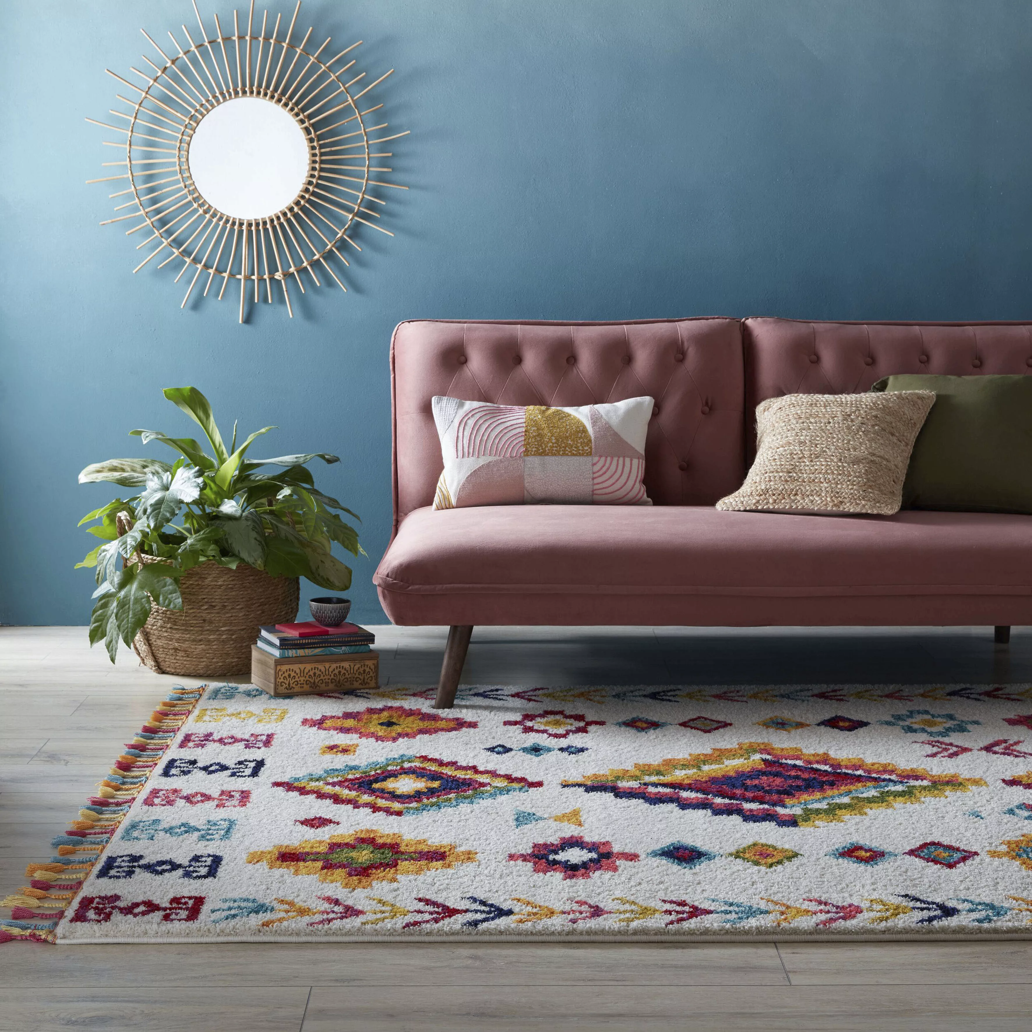 FLAIR RUGS Teppich »Nahua«, rechteckig, 20 mm Höhe, Berber-Optik, Wohnzimme günstig online kaufen