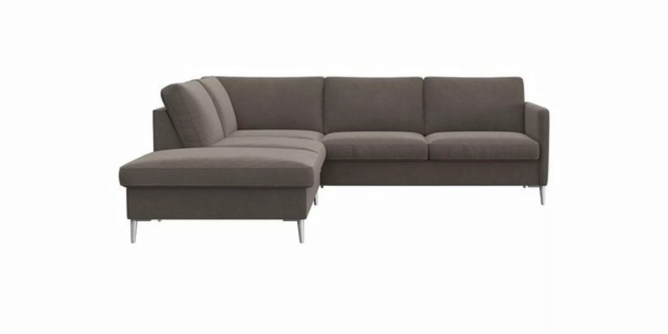 FLEXLUX Ecksofa Fiore, L-Form, schmale Armlehnen, Kaltschaum im Sitz, Füße günstig online kaufen