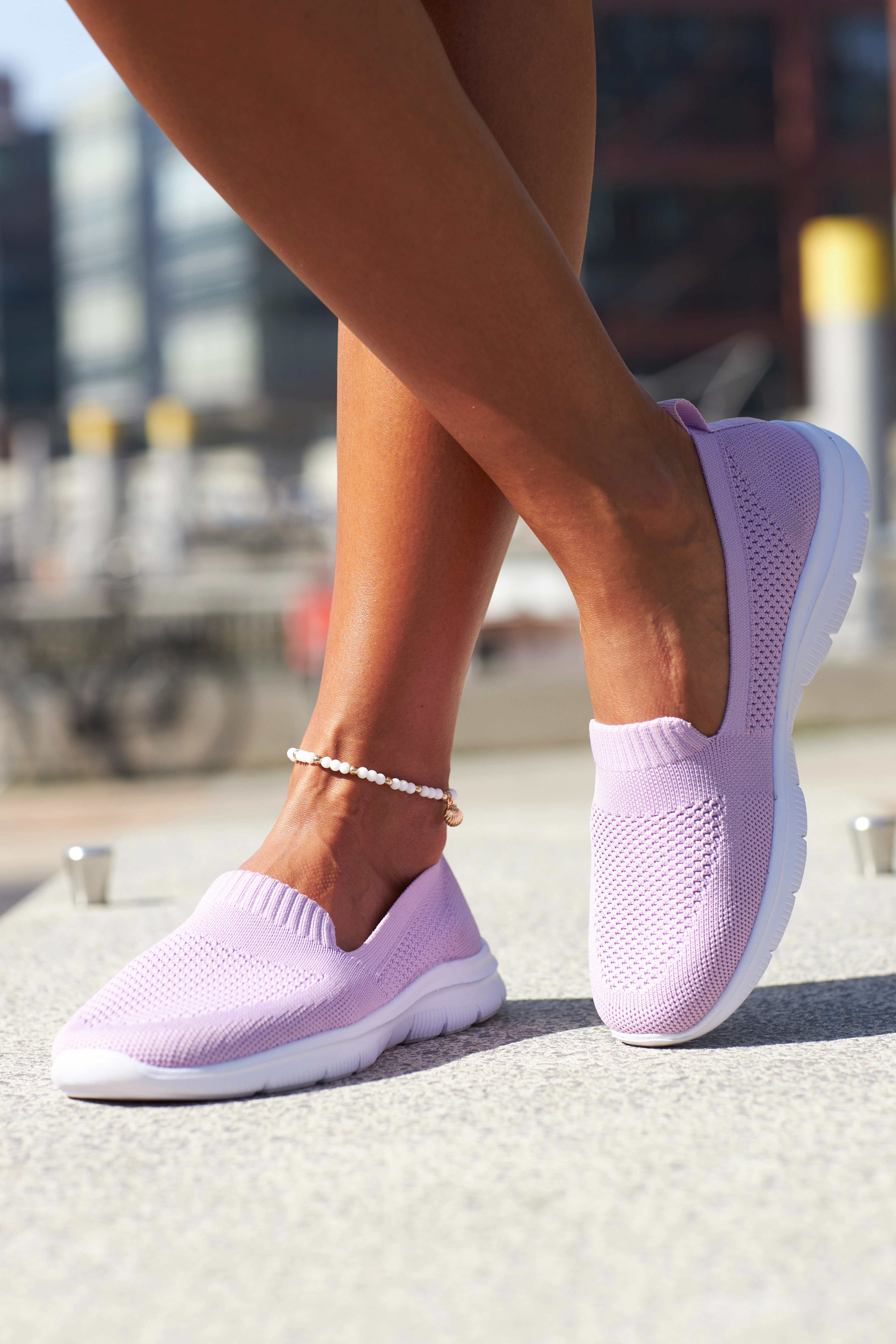 LASCANA Slipper "Slip-On-Sneaker", herausnehmbarer Innensohle, Halbschuh, u günstig online kaufen