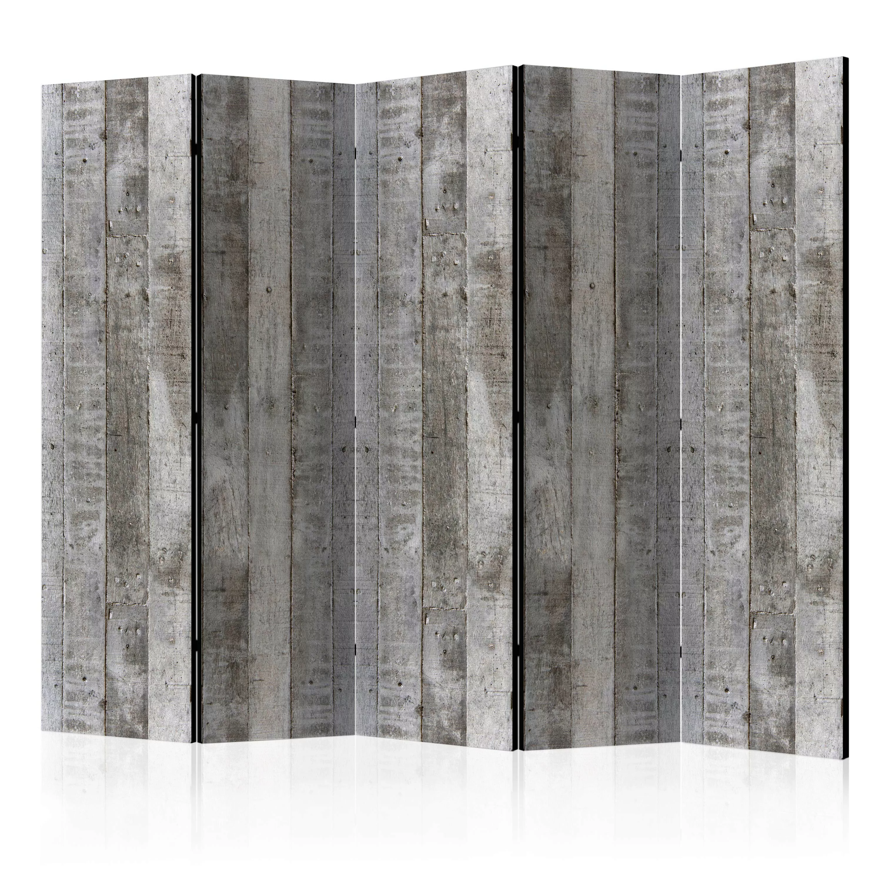 5-teiliges Paravent - Concrete Timber Ii [room Dividers] günstig online kaufen