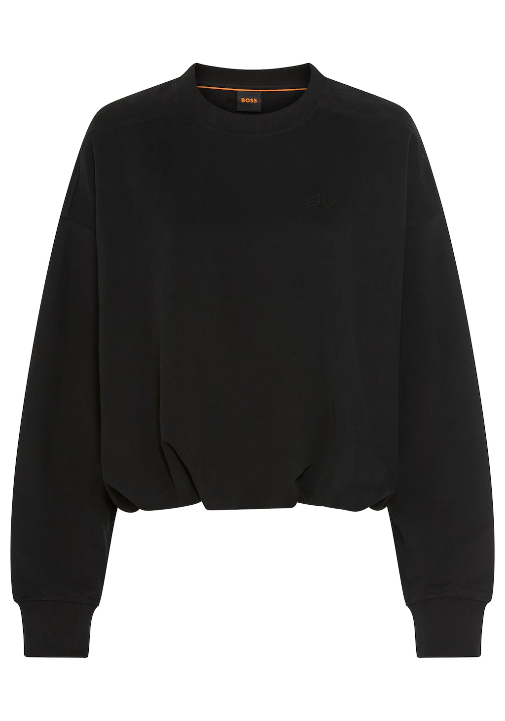 BOSS ORANGE Sweater "Efem Premium Damenmode", Relaxed Fit, Rundhals günstig online kaufen