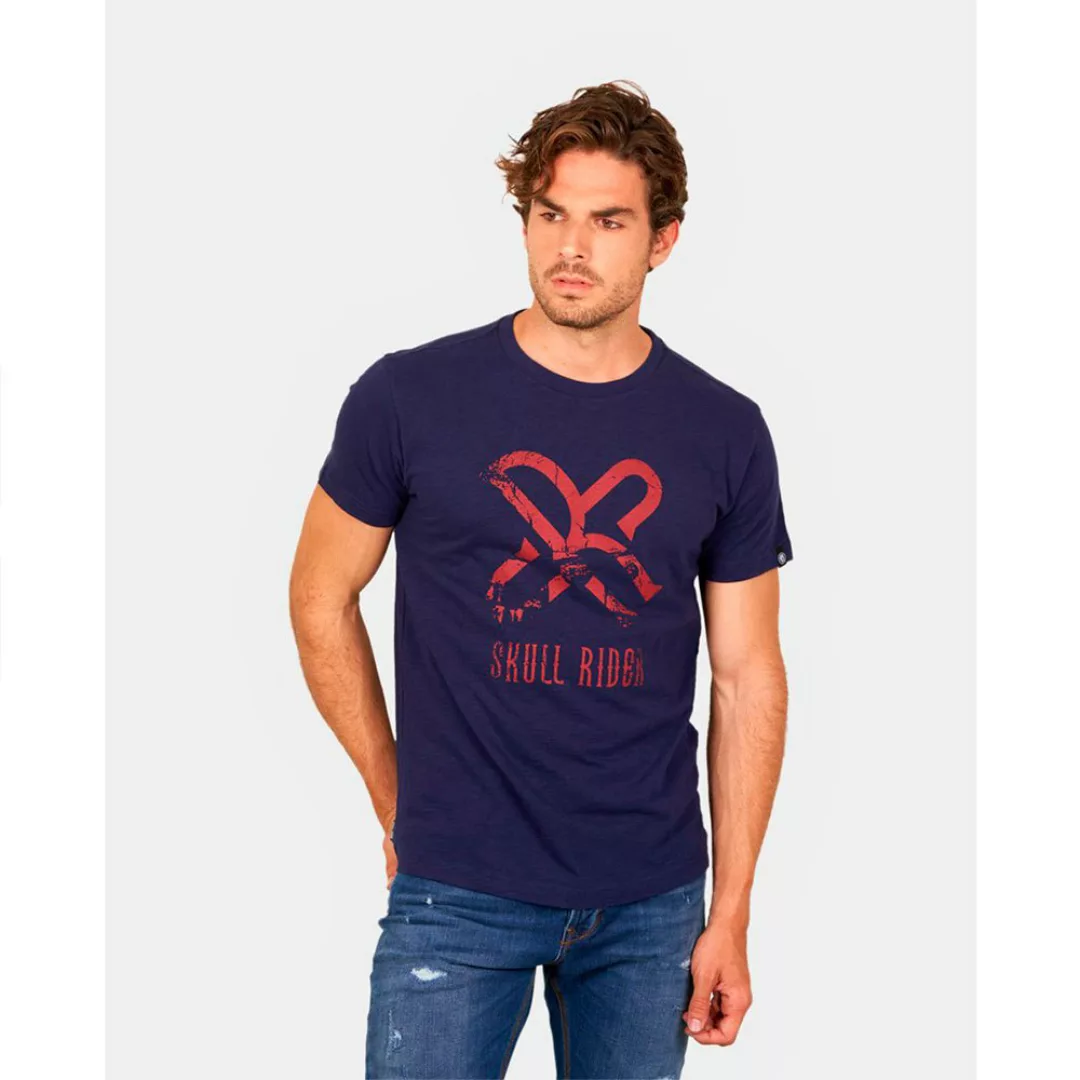 Skull Rider Rider Kurzärmeliges T-shirt XS Dark Blue günstig online kaufen