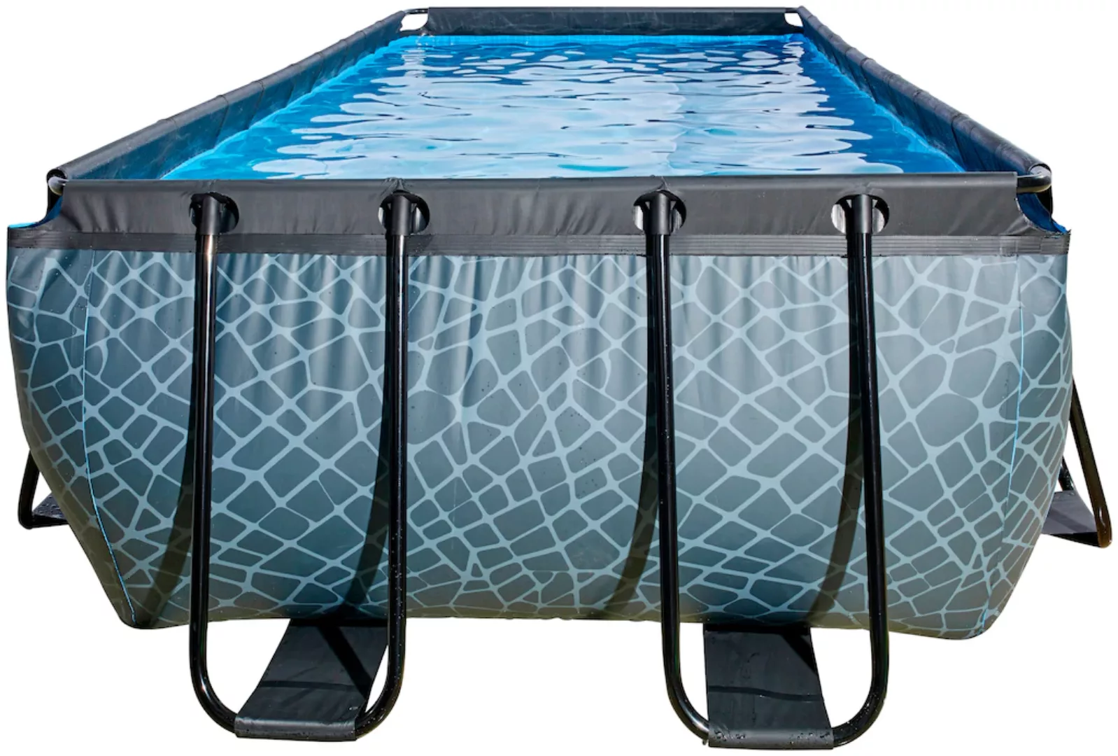 EXIT Wood Pool Braun 540x250x122cm m. Sandfilterpumpe u. Abdeckung u. Wärme günstig online kaufen