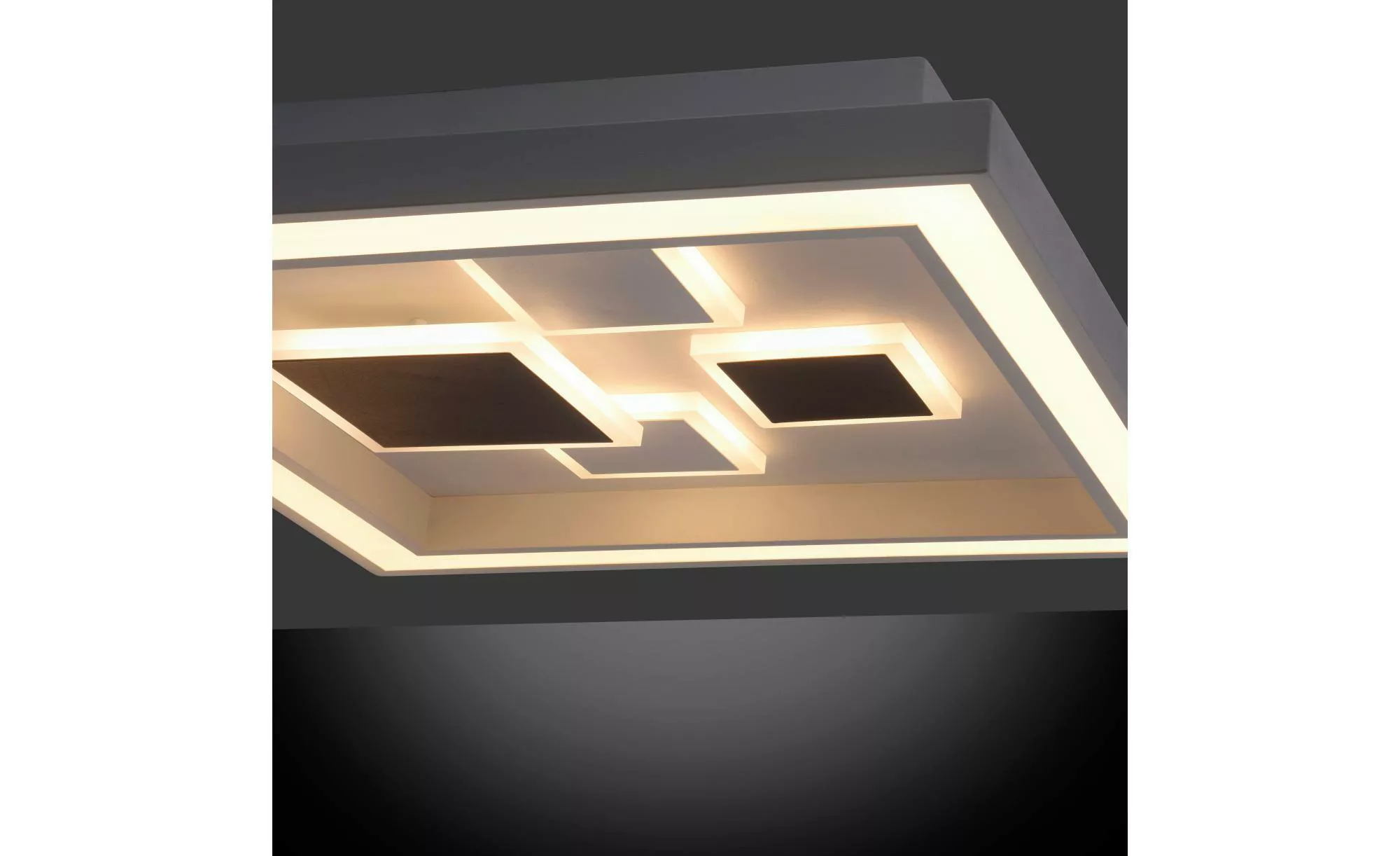 Paul Neuhaus LED-Deckenleuchte Eliza Weiß 48 cm x 48 cm günstig online kaufen