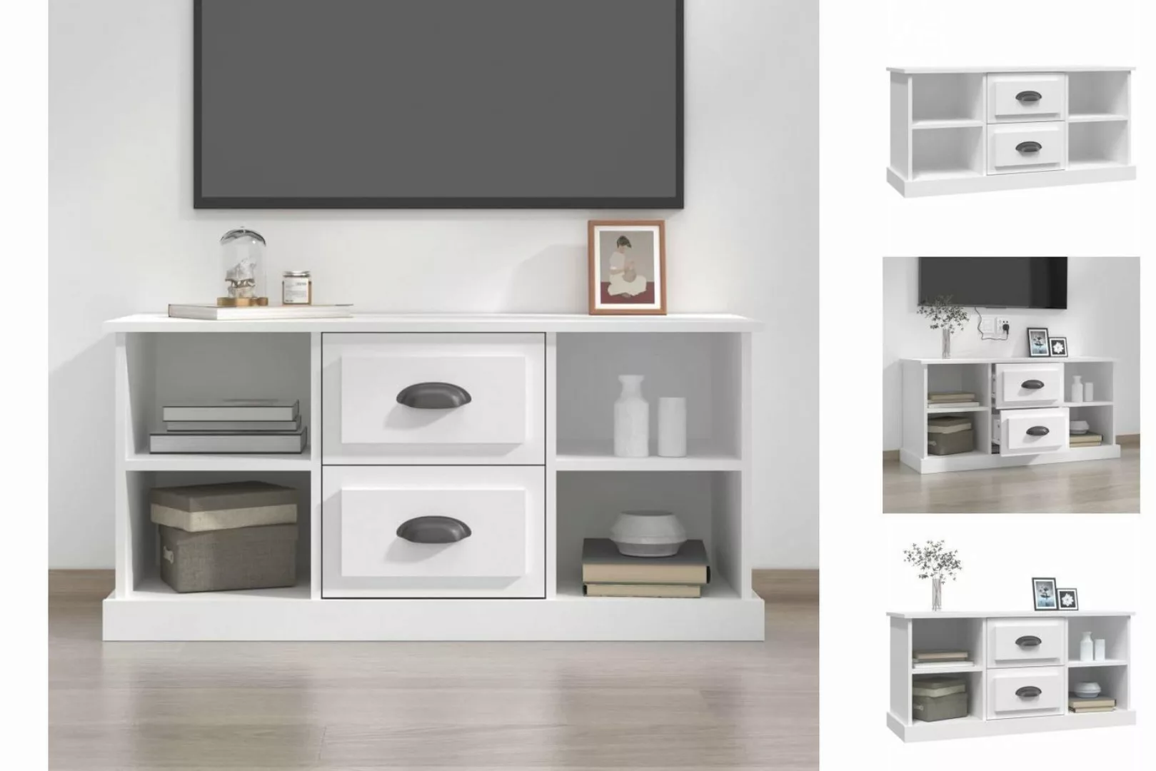 vidaXL TV-Schrank TV-Schrank Weiß 99,5x35,5x48 cm Spanplatte günstig online kaufen