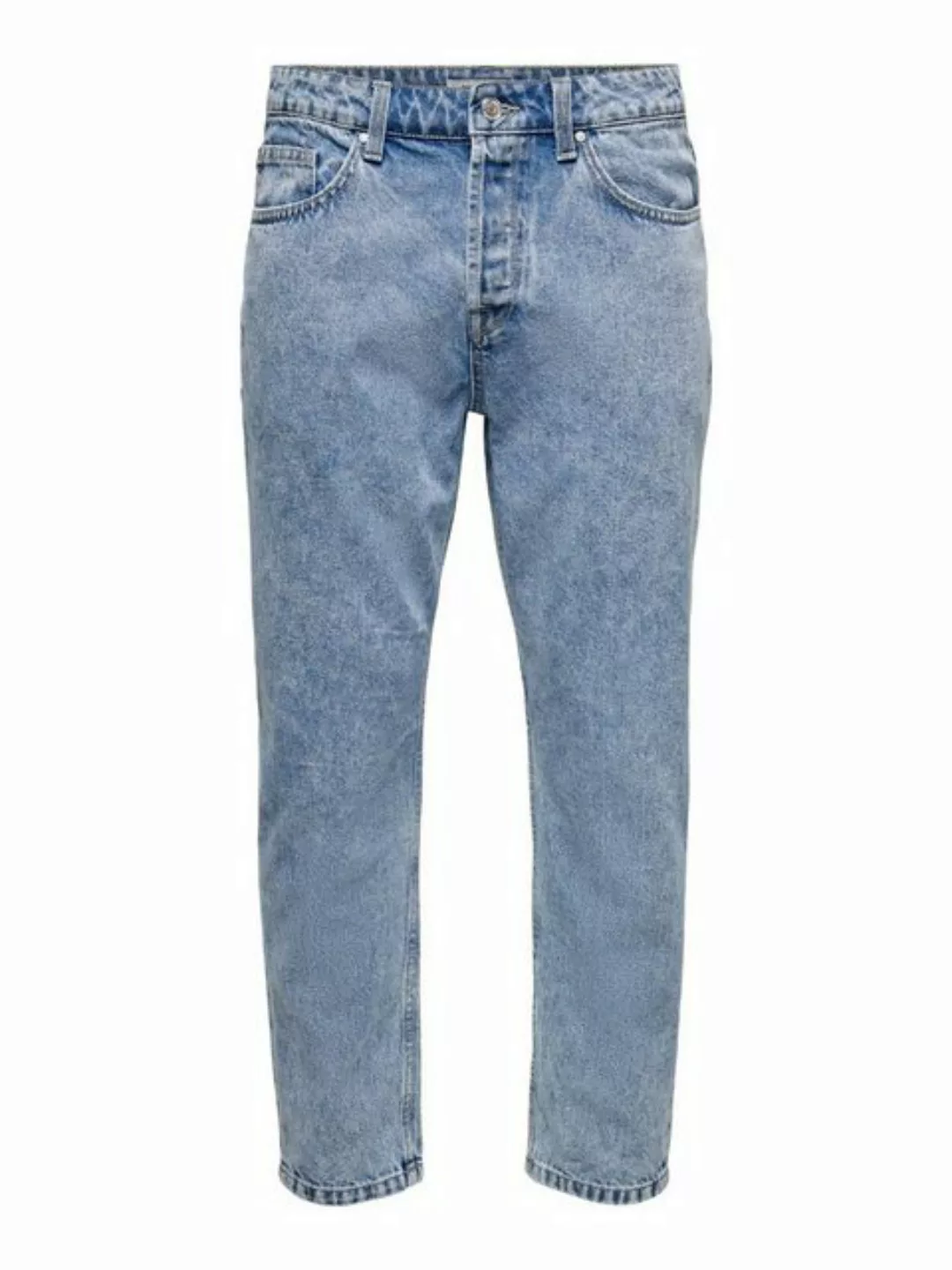 Only & Sons Herren Jeans ONSAVI BEAM PK 1421 - Regular Fit - Blau - Blue De günstig online kaufen