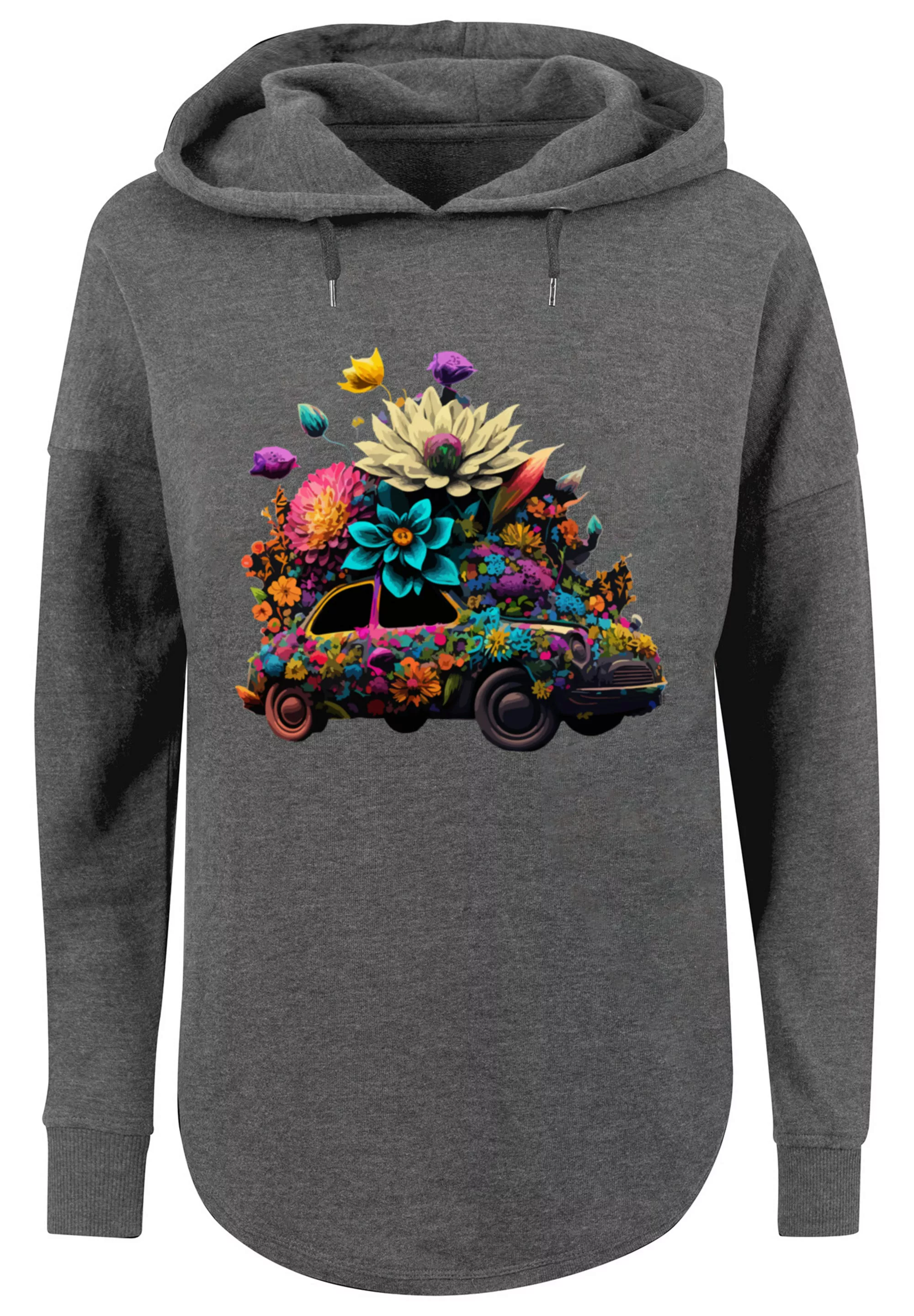 F4NT4STIC Kapuzenpullover "Blumen Auto Oversize Hoodie" günstig online kaufen
