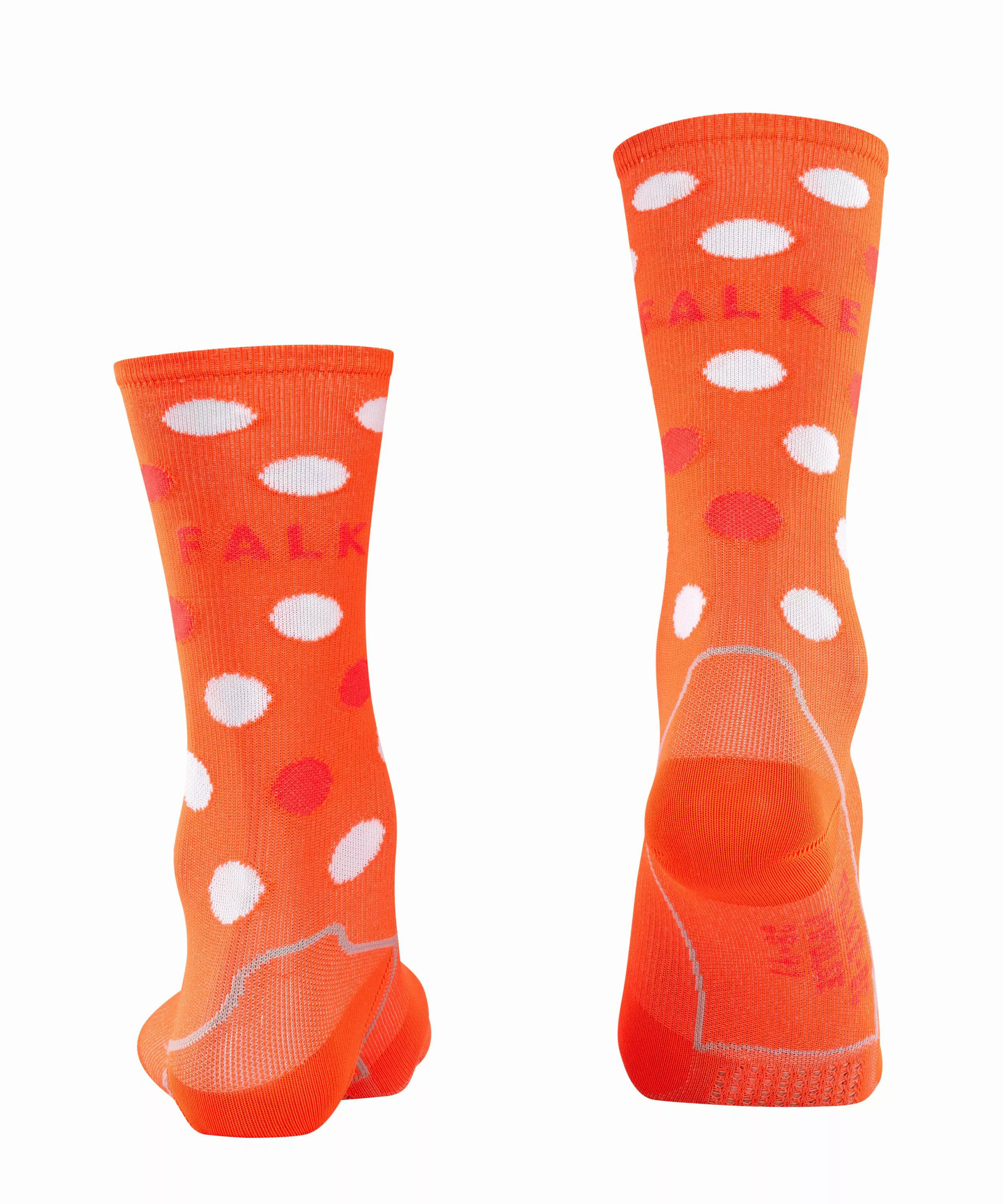 FALKE BC Impulse Dots Biking Socken Biking, 44-45, Orange, Punkte, 16878-80 günstig online kaufen