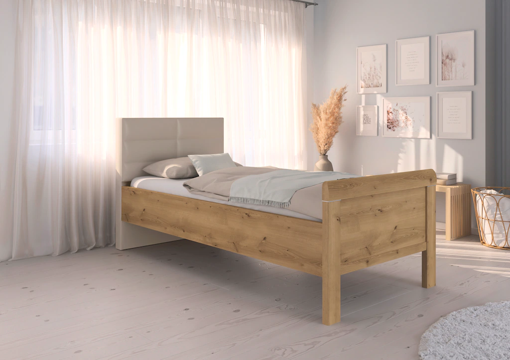 rauch Bett "Evelyn", in Komforthöhe mit Polsterkopfteil in elegantem Stil M günstig online kaufen