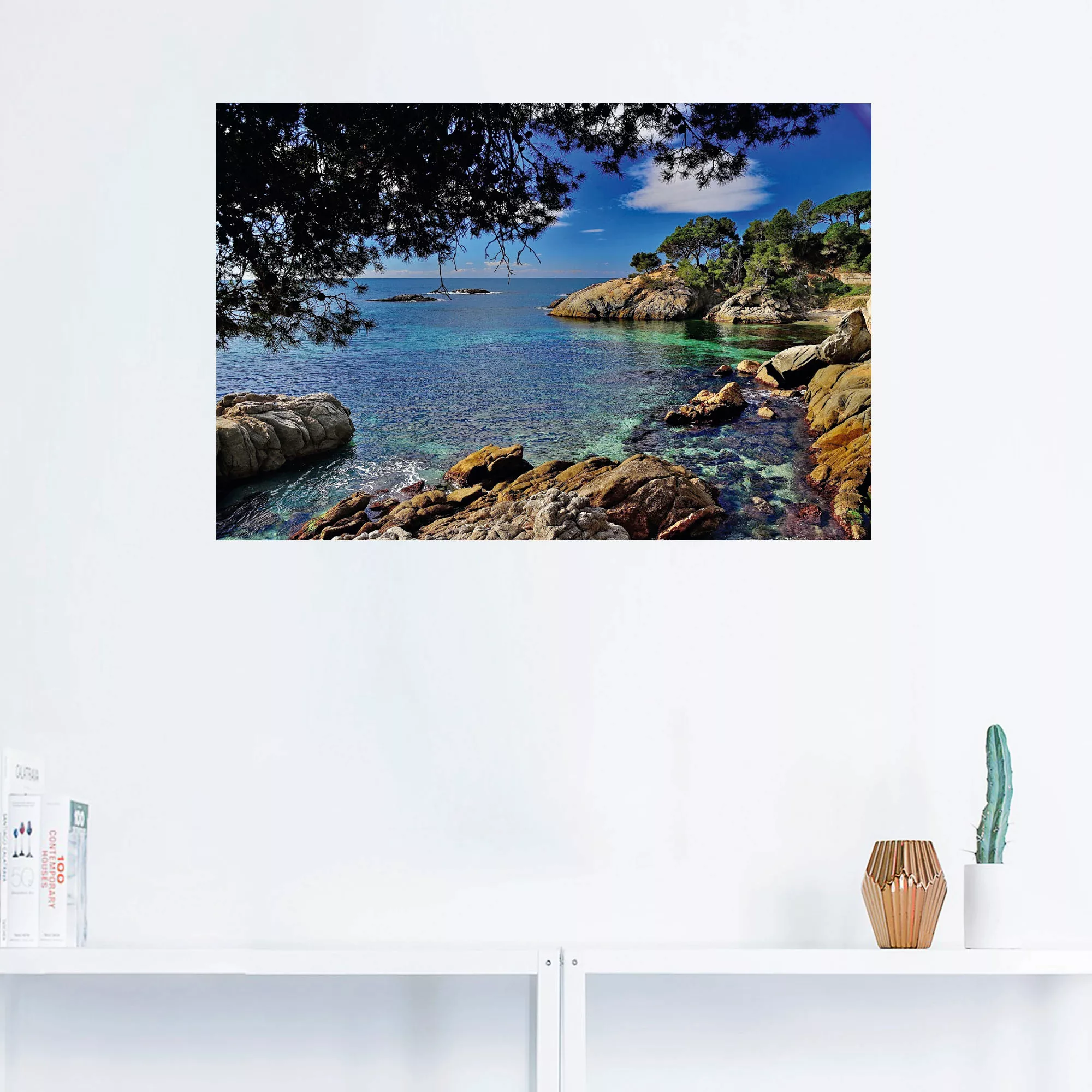 Artland Wandbild »Farben der Costa Brava«, Küste, (1 St.) günstig online kaufen