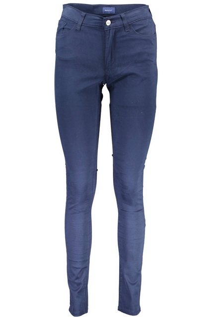 Gant 5-Pocket-Hose Elegante Damenhose in Blau mit 5 Taschen und Reißverschl günstig online kaufen