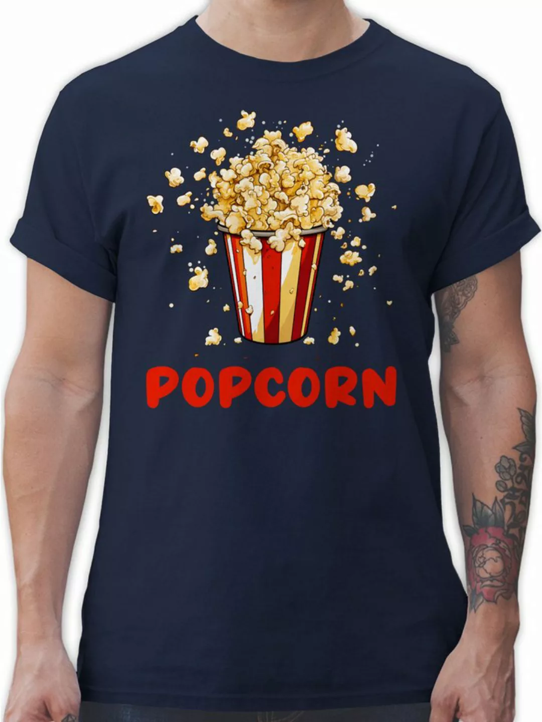 Shirtracer T-Shirt Popcorn Fan Popcornverkleidung Filmliebhaber Pop-Corn Ka günstig online kaufen