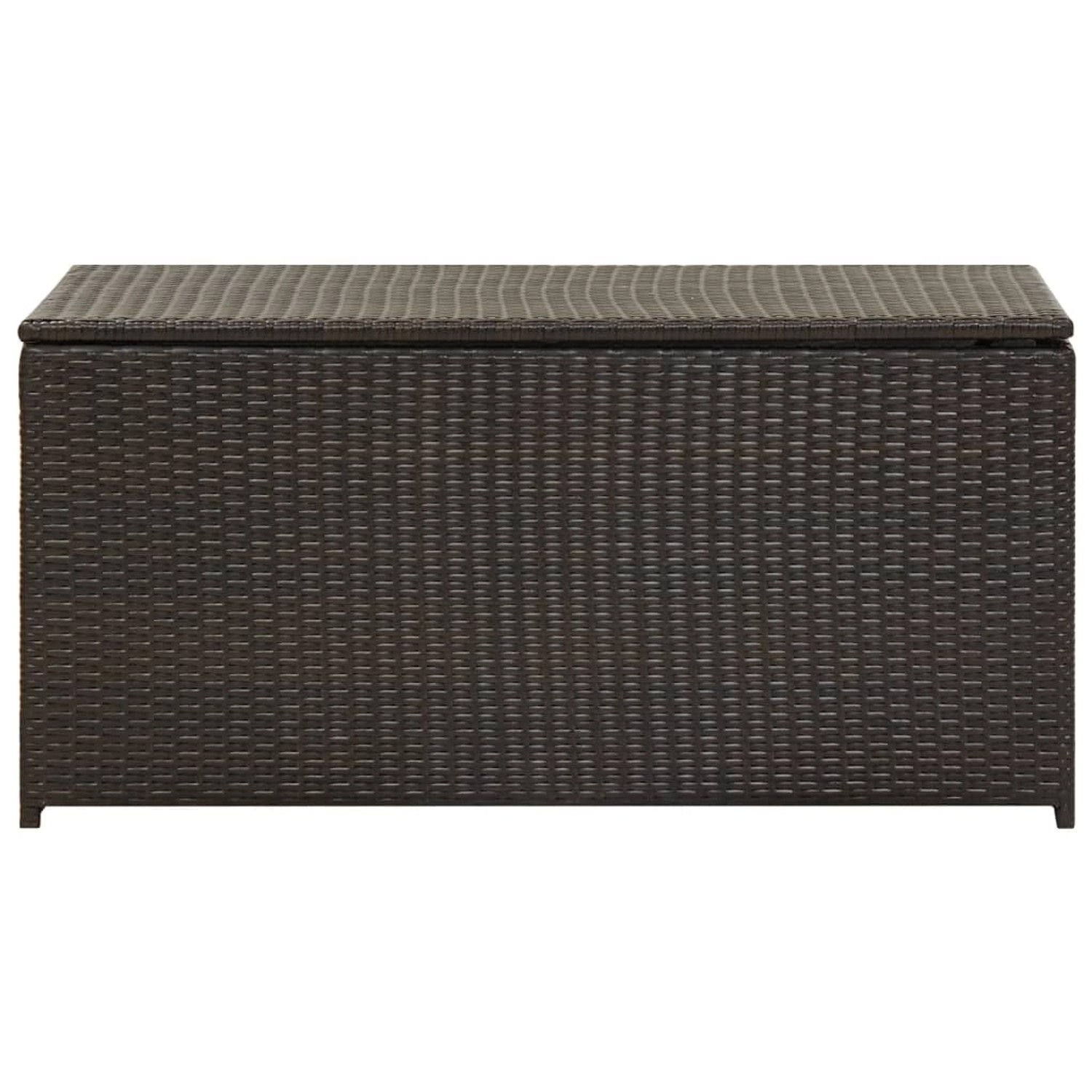 vidaXL Gartenbox Poly Rattan 100x50x50 cm Braun günstig online kaufen