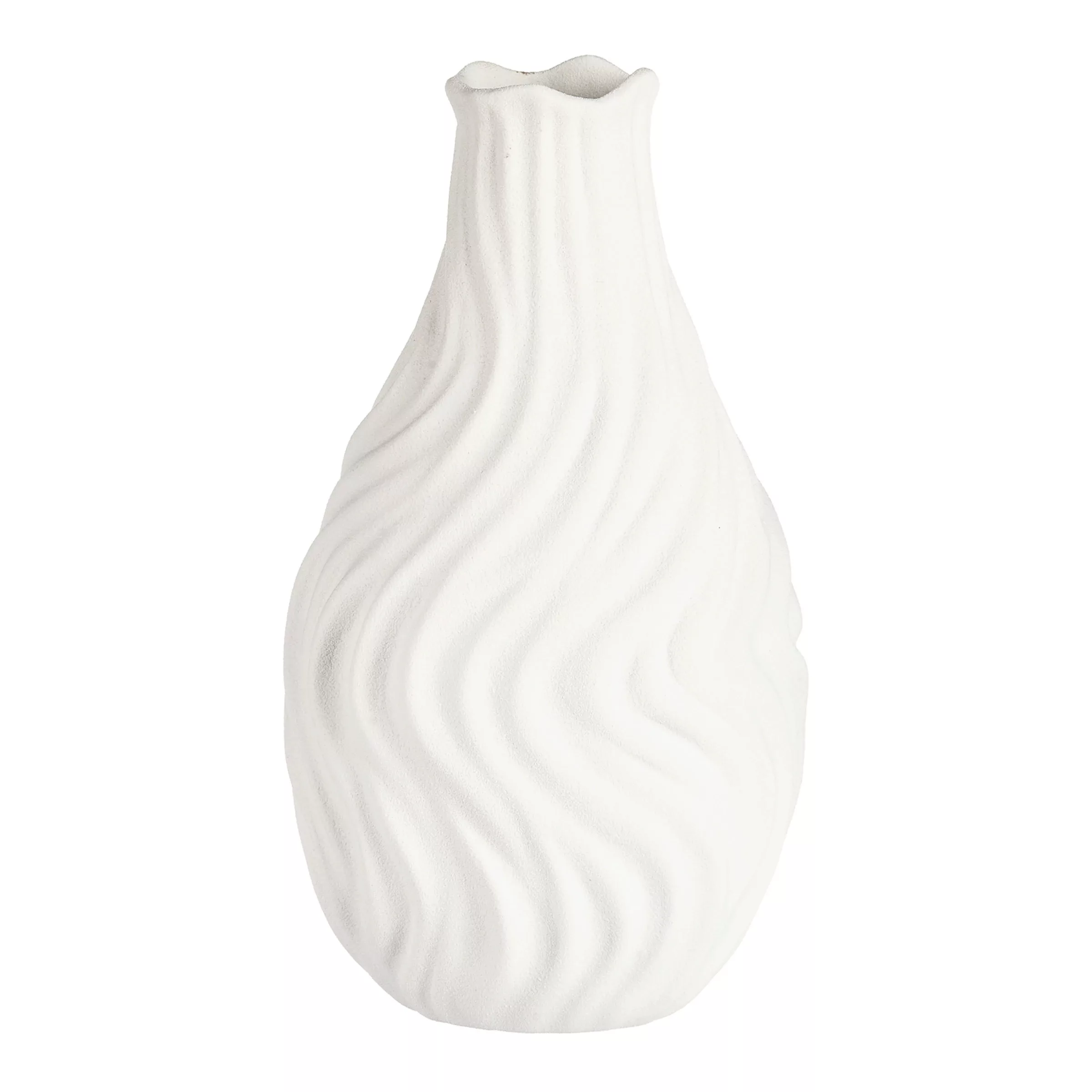 Vase CURVES ca.12x22cm, weiss günstig online kaufen