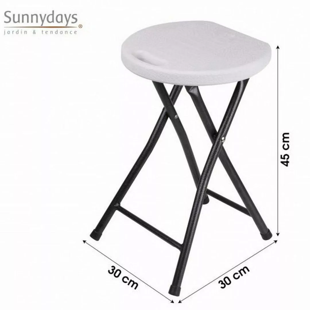 Sunnydays Sitzhocker Klapp-Hocker Klappstuhl Klapphocker Stuhl günstig online kaufen