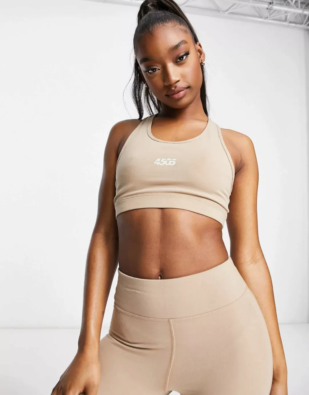 ASOS 4505 – Sport-BH in „Cotton Touch“ Qualität mit U-Ausschnitt und kleine günstig online kaufen