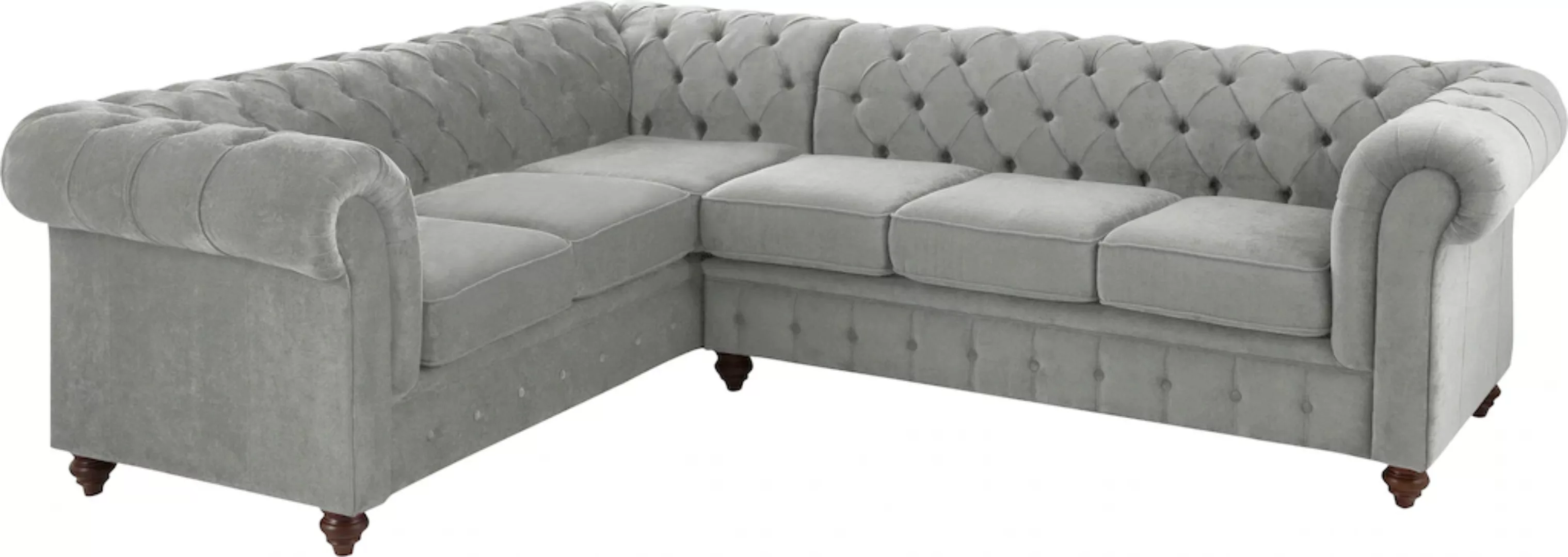 Home affaire Chesterfield-Sofa "Duc Ecksofa L-Form", hochwertige Knopfheftu günstig online kaufen